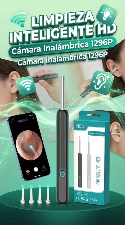 CLEANEARS -  LIMPIADOR DE OIDOS CON CÁMARA