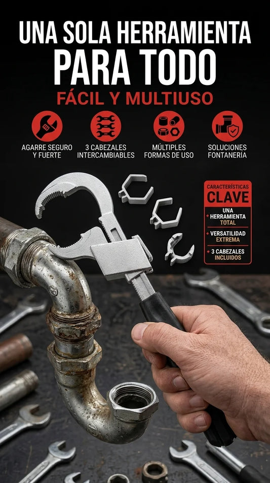 LLAVE DE PLOMERIA MULTIUSOS