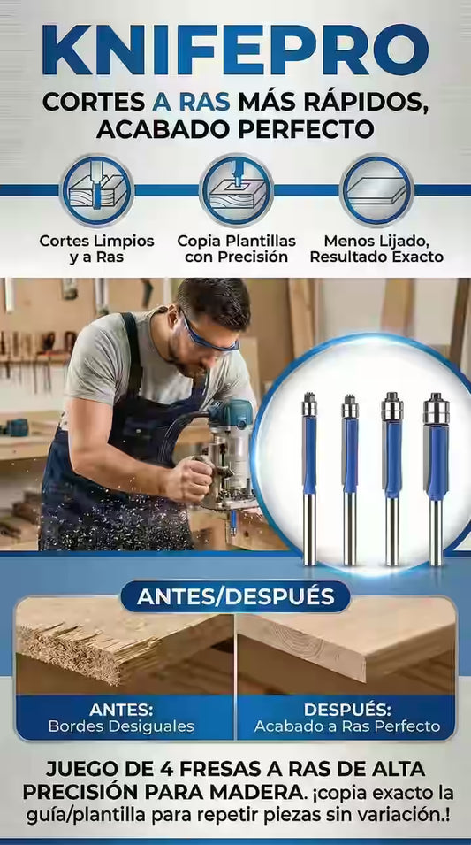 KNIFEPRO - BROCAS DE FRESADO X4
