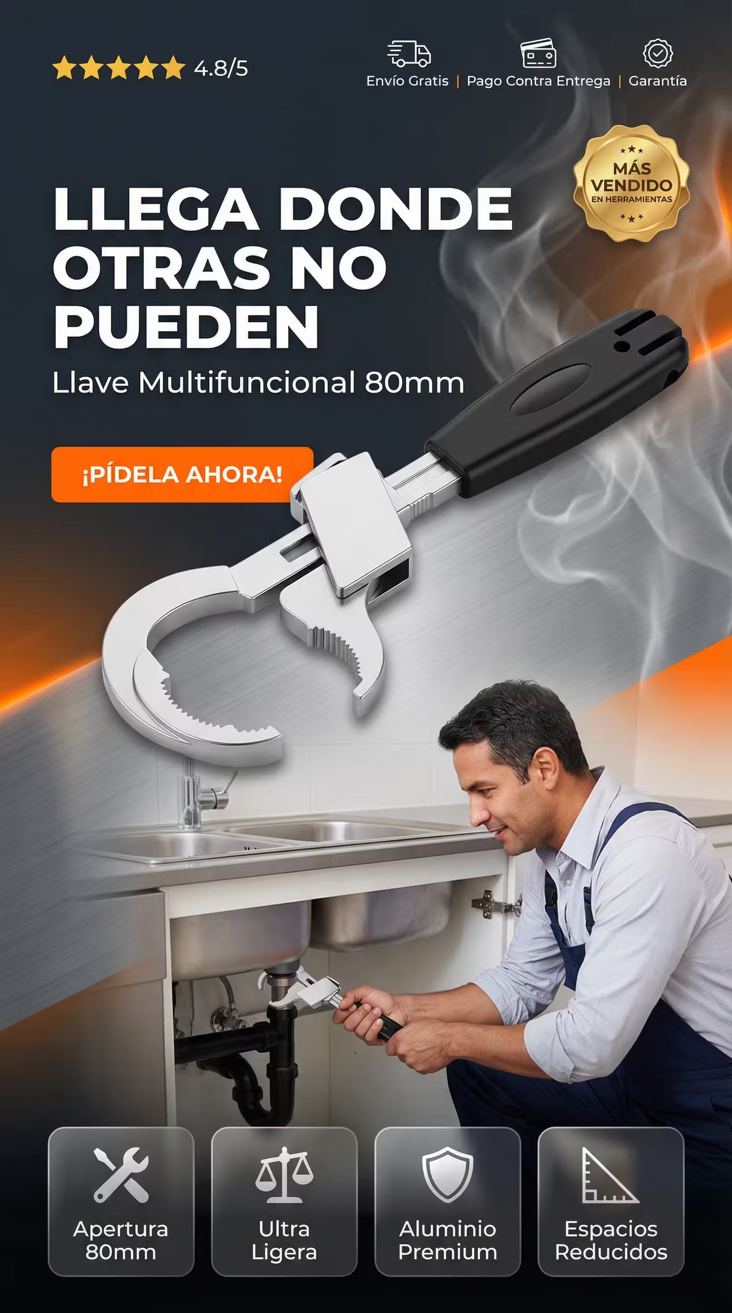 Llave Multifuncional 3 en 1